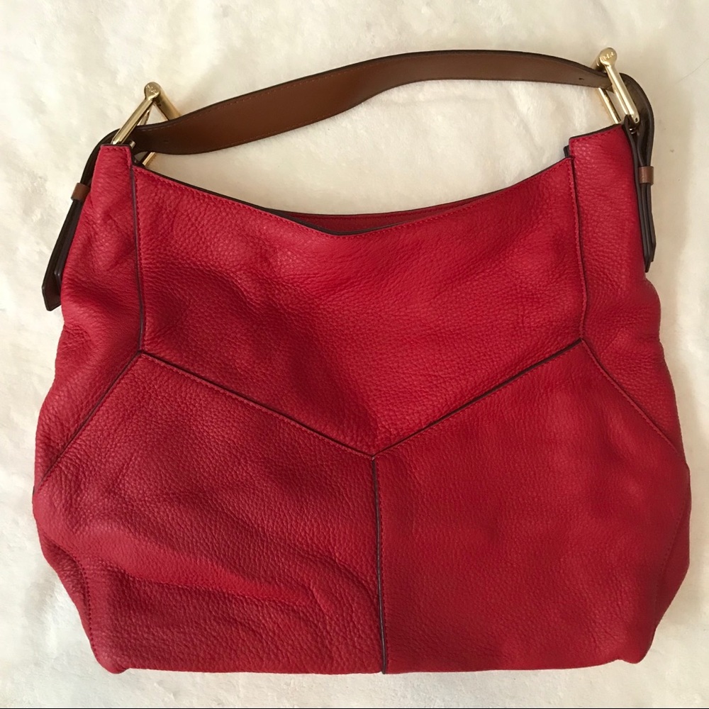 Red Leather Ralph Lauren Purse